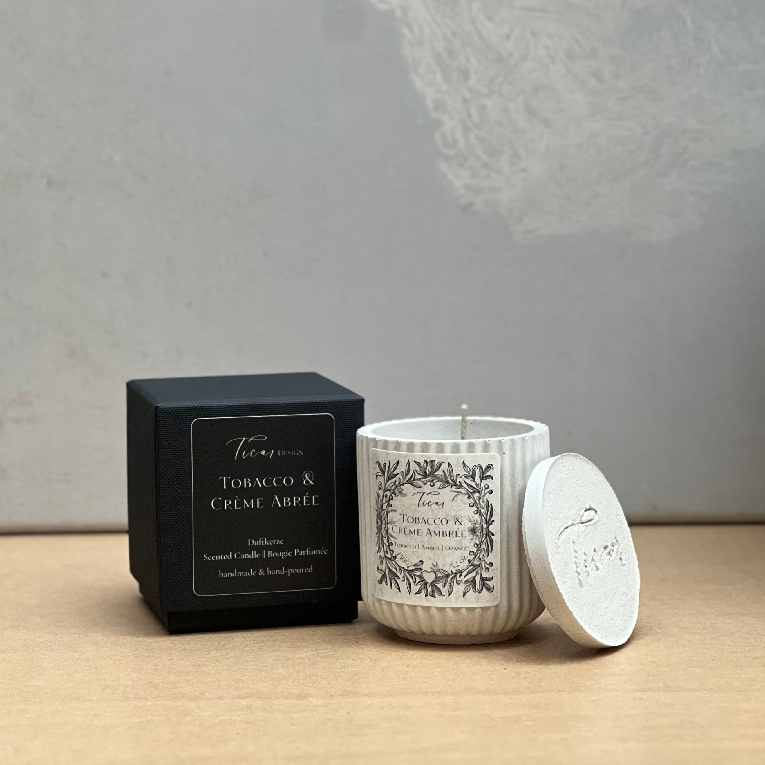 Duftkerze "Tobacco & Crème Ambrée"