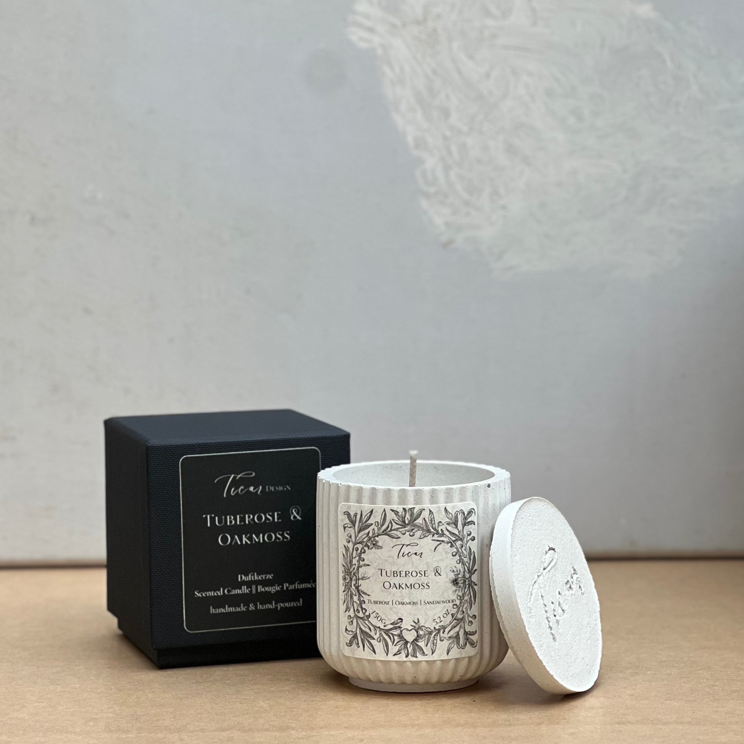 Duftkerze "Tuberose &amp; Oakmoss"