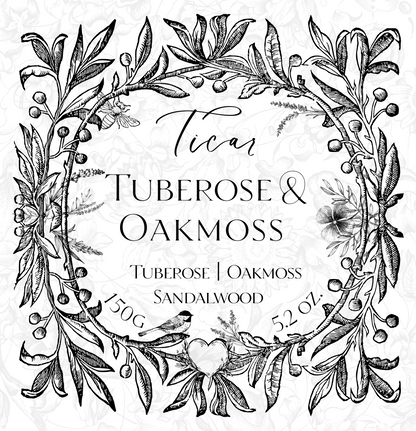 Duftkerze &quot;Tuberose &amp; Oakmoss&quot;