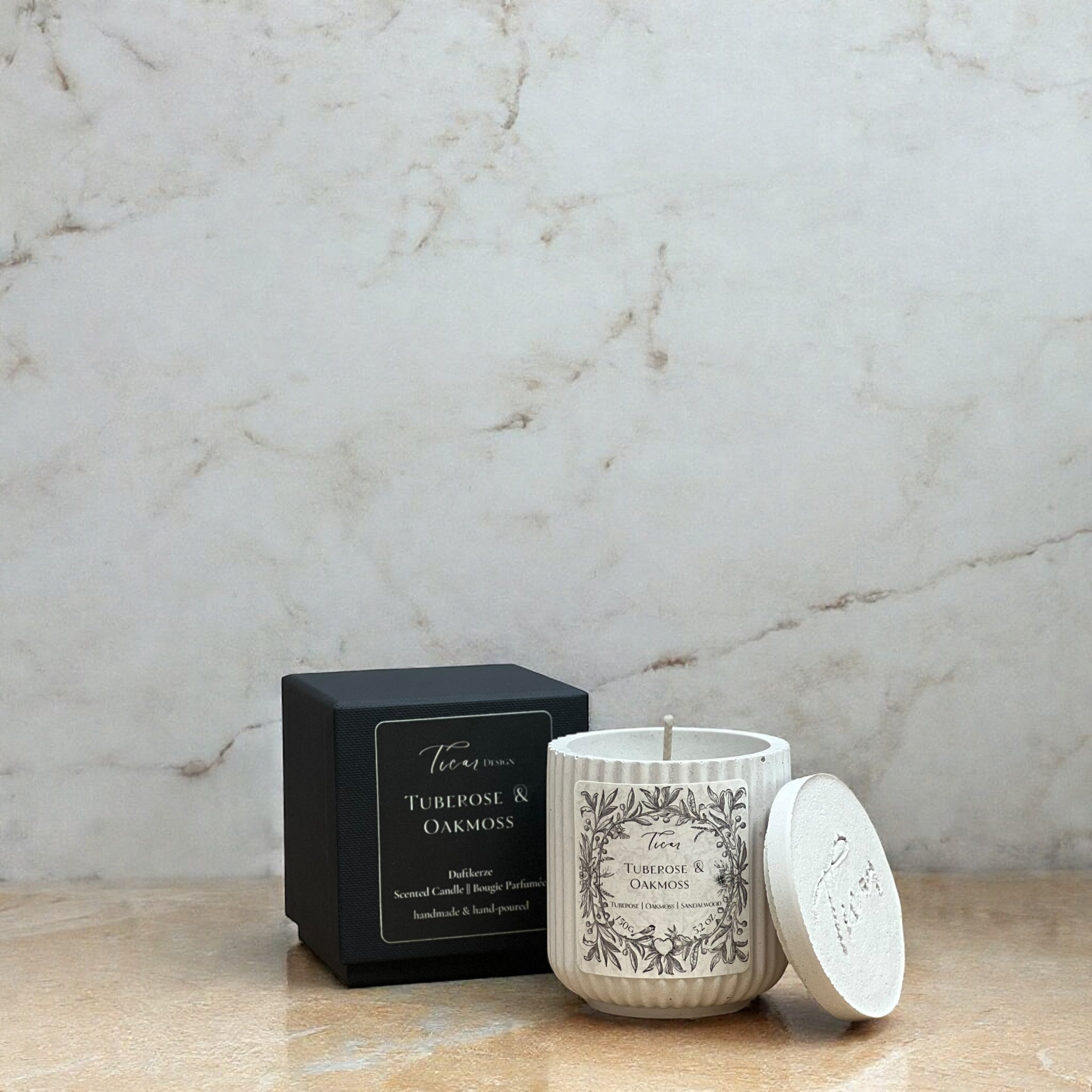 Duftkerze "Tuberose &amp; Oakmoss"