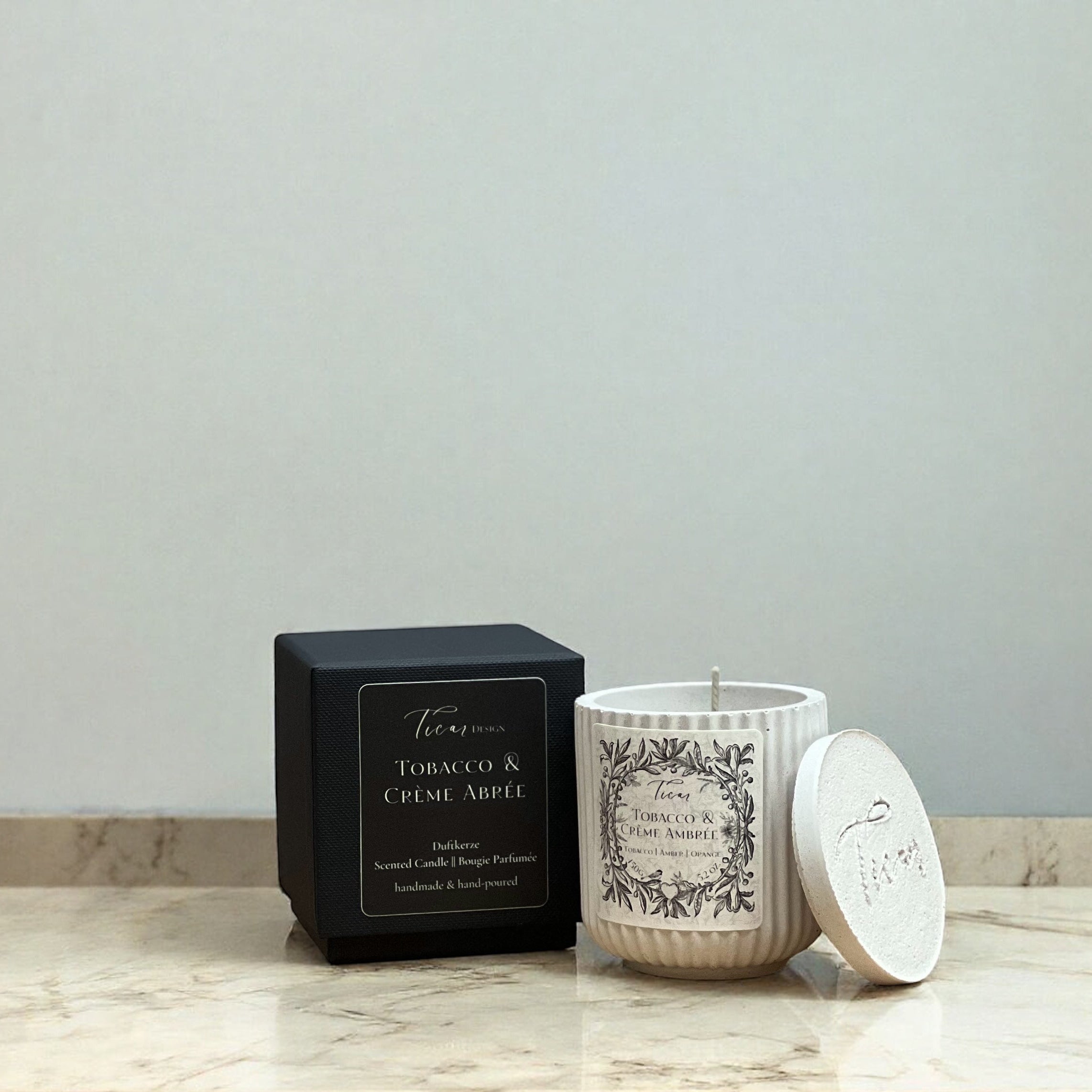 Duftkerze "Tobacco &amp; Crème Ambrée"